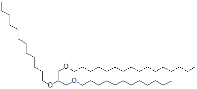 CAS 登录号：28522-49-8， 甘油 1,2-二(十二烷基) 3-十六烷基三醚