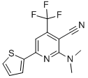 CAS 登录号：286430-62-4， 2-(二甲基氨基)-6-(2-噻吩基)-4-(三氟甲基)烟腈