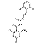 CAS 登录号：286436-07-5， 2,6-二氯-N-({[(E)-(2,6-二氯苄亚基)氨基]氧基}羰基)-4-甲基烟酰胺