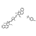 CAS#: 287182-34-7, 2-[(E)-2-{(3E)-2-Chloro-3-[(2Z)-2-(1,1,3-Trimethyl-1,3-Dihydro-2H-Benzo[E]Indol-2-Ylidene)Ethylidene]-1-Cyclopenten-1-Yl}Vinyl]-1,1,3-Trimethyl-1H-Benzo[E]Indolium 4-Methylbenzenesulfonate