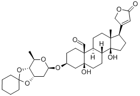 CAS#: 28719-25-7, (3b,5b)-3-[(3,4-O-Cyclohexylidene-2,6-dideoxy-beta-D-ribo-hexopyranosyl)oxy]-5,14-dihydroxy-19-oxo-Card-20(22)-enolide