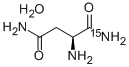 CAS 登录号：287484-30-4， L-天冬氨酰胺-15N 单水合物