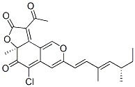 CAS 登录号：28763-04-4， (S)-9-乙酰基-5-氯-3-[(S,2E,4E)-3,5-二甲基-1,3-庚二烯基]-6alpha-甲基-6H-呋喃并[2,3-h][2]苯并吡喃-6,8(6aH)-二酮