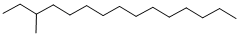 CAS 登录号：2882-96-4， 3-甲基十五烷