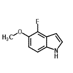 CAS#: 288385-89-7, 4-Fluoro-5-Methoxy-1H-Indole