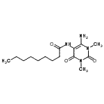 CAS#: 288391-09-3, N-(6-Amino-1,3-Dimethyl-2,4-Dioxo-1,2,3,4-Tetrahydro-5-Pyrimidinyl)Nonanamide
