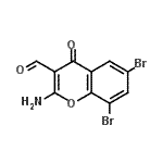 CAS 登录号：288399-44-0， 2-氨基-6,8-二溴-4-氧代-4H-苯并吡喃-3-甲醛