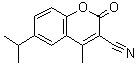 CAS 登录号：288399-89-3， 6-异丙基-4-甲基-2-氧代-2H-苯并吡喃-3-甲腈