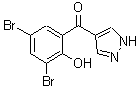 CAS#: 288401-33-2, (3,5-Dibromo-2-Hydroxyphenyl)(1H-Pyrazol-4-Yl)Methanone