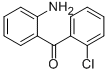 CAS 登录号：2894-45-3， 2-氨基-2'-氯二苯甲酮