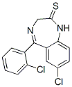 CAS 登录号：2894-71-5， 7-氯5-(2-氯苯基)-1,3-二氢-2H-(1,4)-苯并二氮杂卓-2-硫酮