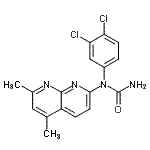 CAS 登录号：289630-79-1， 1-(3,4-二氯苯基)-1-(5,7-二甲基-1,8-萘啶-2-基)脲