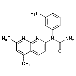 CAS 登录号：289630-80-4， 1-(5,7-二甲基-1,8-萘啶-2-基)-1-(3-甲基苯基)脲