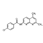 CAS#: 289631-43-2, 4-Chloro-N-(5,7-Dimethyl-1,8-Naphthyridin-2-Yl)Benzamide