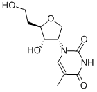 CAS#: 289665-64-1, 1,4-Anhydro-2,5-Dideoxy-2-(3,4-Dihydro-5-Methyl-2,4-Dioxo-1(2H)-Pyrimidinyl)-D-Arabino-Hexitol