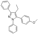 CAS 登录号：289725-89-9， 1,3-二苯基-4-乙基-5-(4-甲氧基苯基)-1H-吡唑