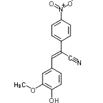 CAS#: 2900-76-7, (2Z)-3-(4-Hydroxy-3-Methoxyphenyl)-2-(4-Nitrophenyl)Acrylonitrile