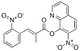 CAS 登录号：29002-34-4， 2-(2-硝基苄基亚基)丙酸 7-硝基-8-喹啉基酯
