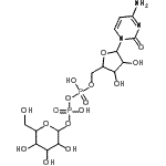 CAS#: 2906-23-2, [5-(4-Amino-2-Oxo-1(2H)-Pyrimidinyl)-3,4-Dihydroxytetrahydro-2-Furanyl]Methyl 3,4,5-Trihydroxy-6-(Hydroxymethyl)Tetrahydro-2H-Pyran-2-Yl Dihydrogen Diphosphate