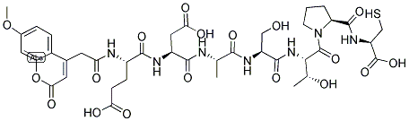 CAS#: 291297-58-0, N-[(7-Methoxy-2-oxo-2H-1-benzopyran-4-yl)acetyl]-L-alpha-glutamyl-L-alpha-aspartyl-L-alanyl-L-seryl-L-threonyl-L-prolyl-L-Cysteine