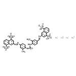 CAS 登录号：29267-79-6， 四钠3-[4-[[4-[(4,8-二磺酸-2-萘基)偶氮]-2-甲基-苯基]氨基甲酰氨基]-3-甲基-苯基]偶氮萘-1,5-二磺酸酯