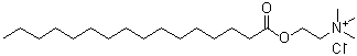 CAS 登录号：2932-74-3， N,N,N-三甲基-2-(棕榈酰氧基)乙烷氯化铵