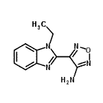 CAS 登录号：293760-29-9， 4-(1-乙基-1H-苯并咪唑-2-基)-1,2,5-恶二唑-3-胺