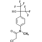 CAS 登录号：294196-95-5， 2-氯-N-[4-(1,1,1,3,3,3-六氟-2-羟基-2-丙基)苯基]-N-甲基乙酰胺