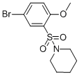 CAS#: 295360-83-7, 1-(5-Bromo-2-Methoxybenzenesulphonyl)Piperidine