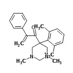 CAS#: 29549-15-3, 1-[5-(2,6-Dimethylphenyl)-1,3-Dimethylhexahydro-5-Pyrimidinyl]-2-Phenyl-2-Propen-1-One