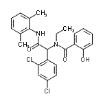 CAS#: 296267-26-0, N-{1-(2,4-Dichlorophenyl)-2-[(2,6-Dimethylphenyl)Amino]-2-Oxoethyl}-N-Ethyl-2-Hydroxybenzamide
