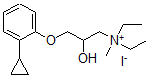 CAS#: 29632-48-2, 3-(2-Cyclopropylphenoxy)-N,N-diethyl-2-hydroxy-N-methyl-1-Propanaminium iodide