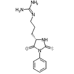 CAS#: 29635-93-6, 2-{3-[(4S)-5-Oxo-1-Phenyl-2-Thioxo-4-Imidazolidinyl]Propyl}Guanidine