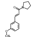 CAS#: 29647-01-6, (2E)-3-(3-Methoxyphenyl)-1-(1-Pyrrolidinyl)-2-Propen-1-One