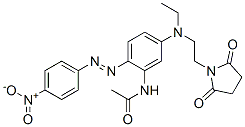 CAS#: 29649-48-7, N-[5-[[2-(2,5-Dioxo-1-Pyrrolidinyl)Ethyl]Ethylamino]-2-[(4-Nitrophenyl)Azo]Phenyl]Acetamide