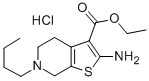 CAS#: 29650-17-7, 4,5,6,7-Tetrahydro-2-Amino-6-Butylthieno(2,3-c)Pyridine-3-Carboxylic Acid Ethyl Ester Hydrochloride