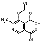 CAS 登录号：2971-77-9， 5-乙氧基-6-甲基-3,4-吡啶二甲酸