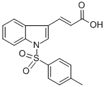 CAS#: 298187-97-0, 3-(1-[(4-Methylphenyl)Sulfonyl]-1H-Indol-3-Yl)Acrylic Acid