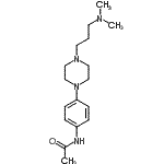 CAS 登录号：299-48-9， N-(4-{4-[3-(二甲基氨基)丙基]-1-哌嗪基}苯基)乙酰胺