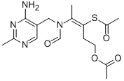 CAS 登录号：299-89-8， S-[1-[2-(乙酰氧基)乙基]-2-[[(4-氨基-2-甲基-5-嘧啶基)甲基]甲酰氨基]-1-丙烯-1-基]硫代乙酸酯