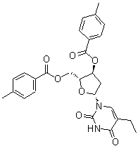 CAS 登录号：29900-44-5， 2'-脱氧-5-乙基-3',5'-二-O-(4-甲基苯甲酰)尿苷