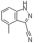 CAS 登录号：29984-94-9， 4-甲基-1H-吲唑-3-甲腈