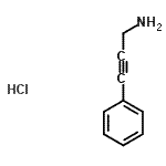 CAS#: 30011-36-0, 3-Phenyl-2-Propyn-1-Amine Hydrochloride (1:1)