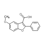 CAS#: 300674-03-7, 5-Methoxy-2-Phenyl-1-Benzofuran-3-Carboxylic Acid