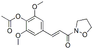 CAS#: 30076-09-6, [2,6-Dimethoxy-4-[(E)-3-(1,2-Oxazolidin-2-Yl)-3-Oxoprop-1-Enyl]Phenyl] Acetate
