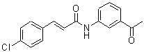 CAS 登录号：300822-55-3， (2E)-N-(3-乙酰基苯基)-3-(4-氯苯基)丙烯酰胺
