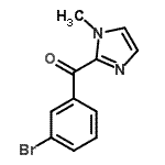 CAS#: 300849-76-7, (3-Bromophenyl)(1-Methyl-1H-Imidazol-2-Yl)Methanone