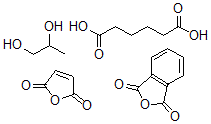 CAS#: 30110-00-0, 1,2-Propanediol, 2,5-furandione, hexanedioic acid, 1,3-dihydro-1,3-dioxoisobenzofurandione polymer