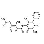 CAS#: 301206-03-1, 3-[(6-Amino-3-Methyl-2,4-Dioxo-1-Phenyl-1,2,3,4-Tetrahydro-5-Pyrimidinyl)Carbamoyl]-2-Methylphenyl Acetate