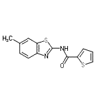 CAS#: 301236-19-1, N-(6-Methyl-1,3-Benzothiazol-2-Yl)-2-Thiophenecarboxamide